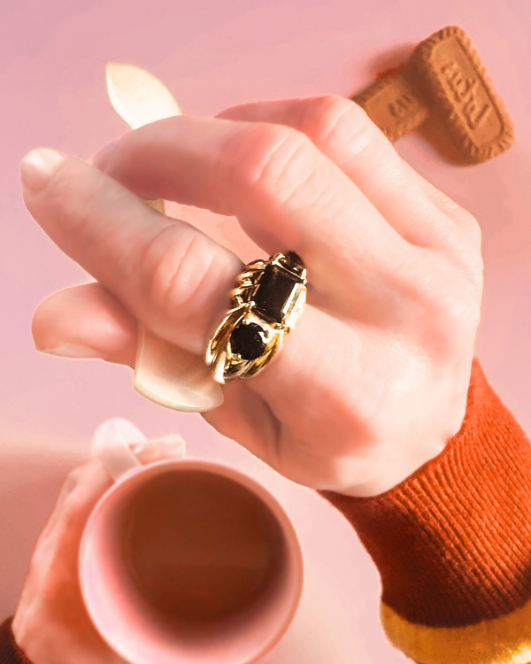 Matricaria Ring — Smokey Quartz